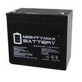 Mighty Max Battery 12V 55AH Internal Thread Replacement for HZB12-55, NP55-12, GPL-12520 ML55-12INT60
